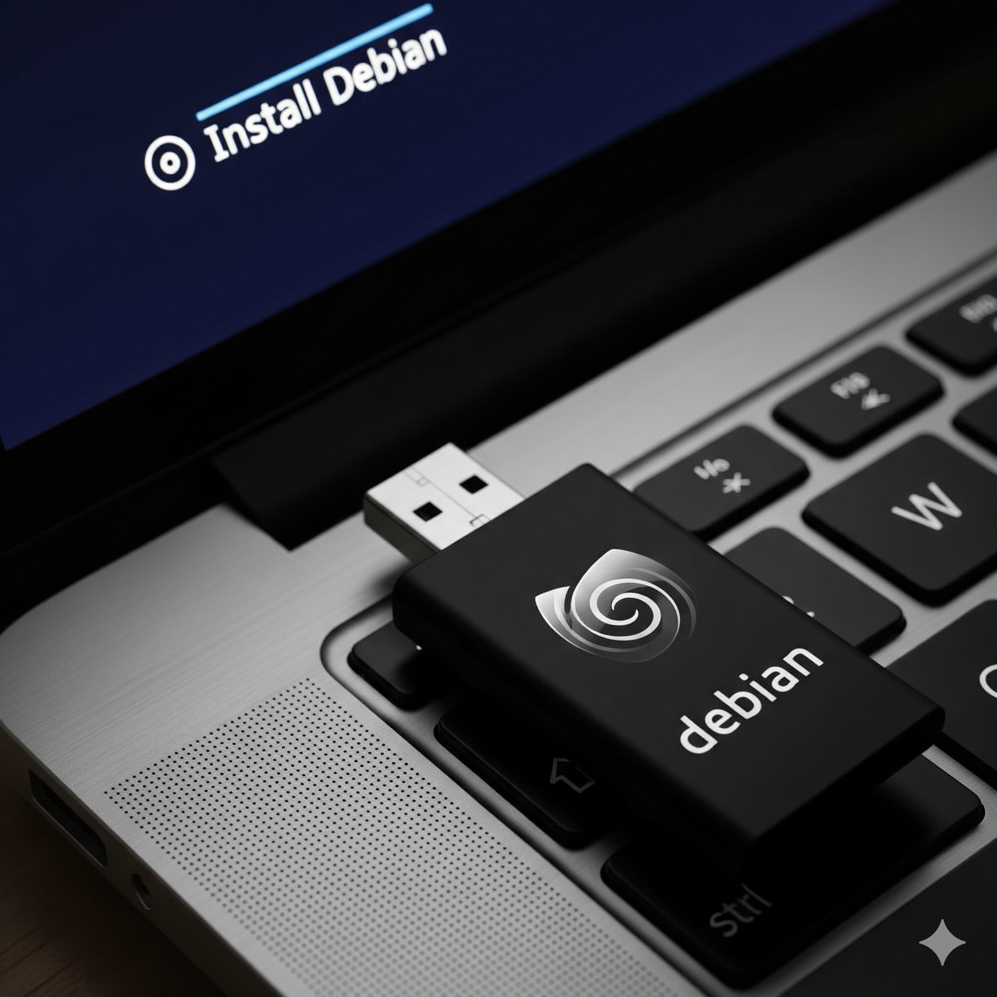 Debian 13 USB Netzwerk Installation